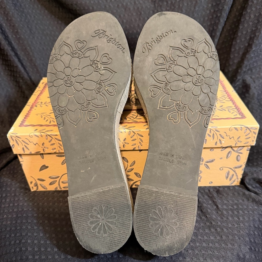 Brighton “Tactic” Metallic Slide Sandals View 6